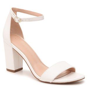 Kelly and Katie Heeled Sandals in White
